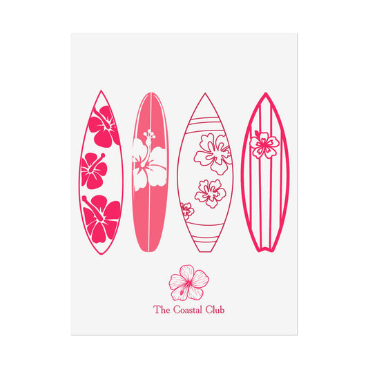 The Coastal Club Co - Surf Boards Rolled Posters